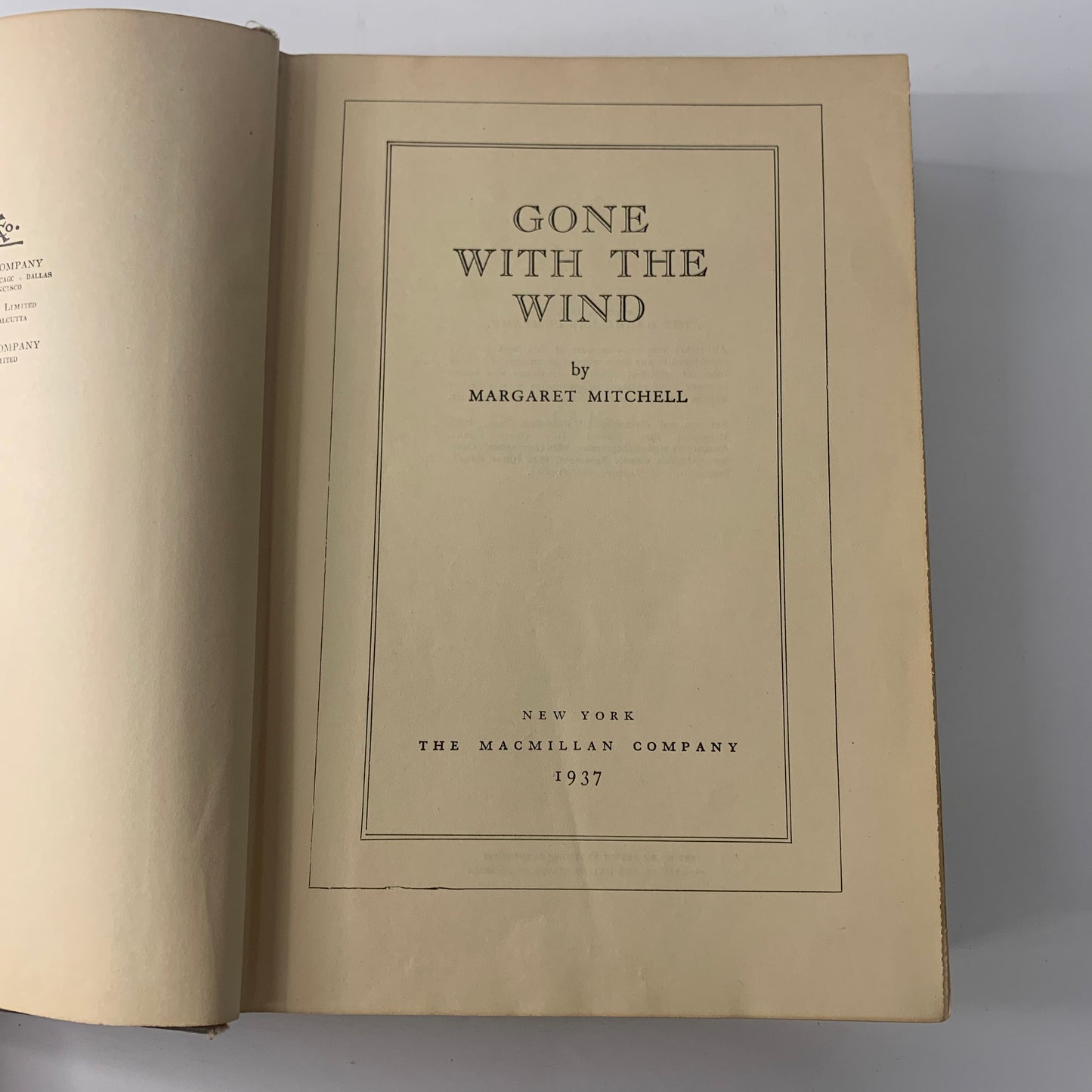 Gone With The Wind - Margaret Mitchell - 28th Print - 1937