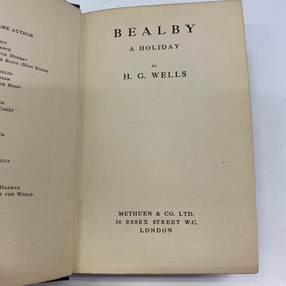 Bealby: A Holiday - H.G. Wells - 1st U.K. Edition - 1915