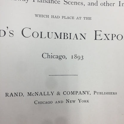 Columbian Exposition Album - Chicago Worlds Fair - 1893