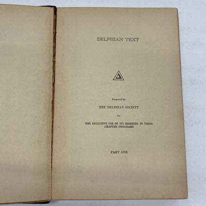 Delphian Text - The Delphian Society - 20 Volume Set - 1925