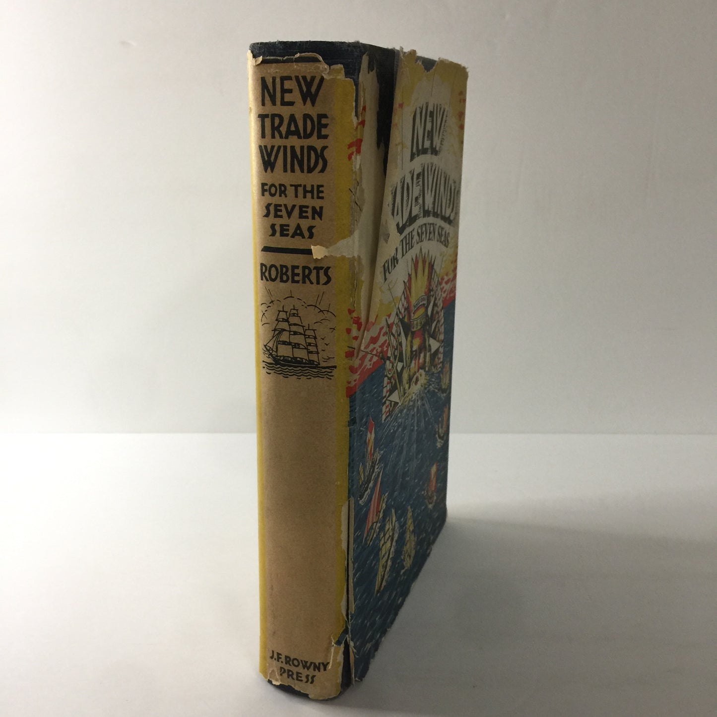 New Trade Winds for the Seven Seas - Alaric J. Roberts - 1st Edition - Inscribed to John Chandler Gurney - 1942