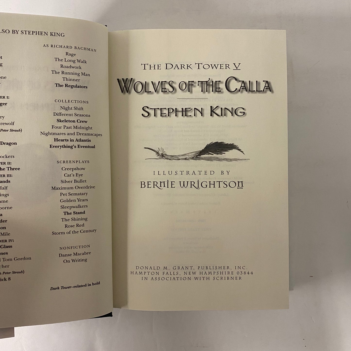 Wolves of the Calla - Stephen King - 1st Trade Edition - 2003