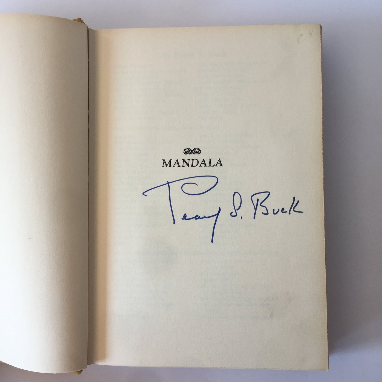 Mandala - Pearl S. Buck - Signed - 1st Edition - 2nd Printing - 1970