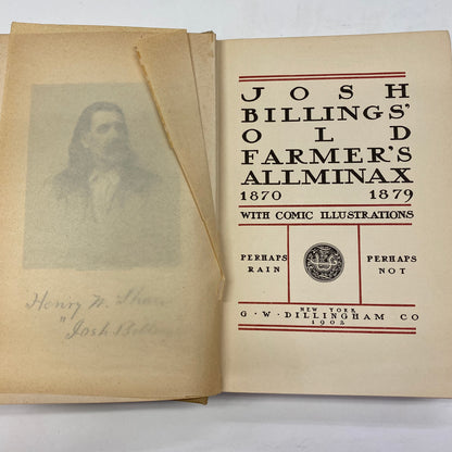 Old Farmer’s Allminax - Josh Billings - 1902