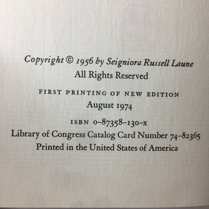 Sand in My Eyes - Seigniora Russel Laune - First Printing - 1974