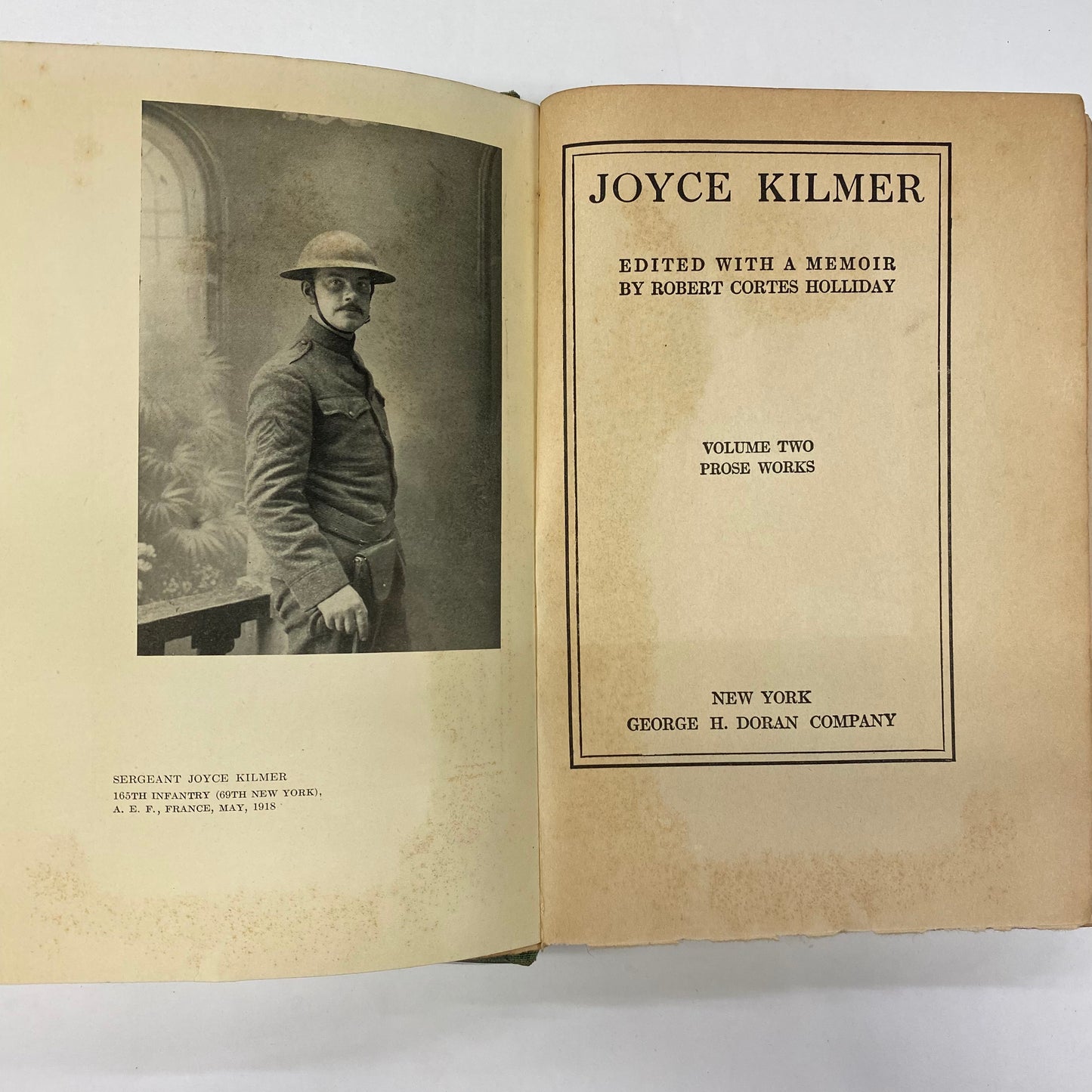 Poems, Essays, and Letters - Joyce Kilmer - 2 Volumes - 1918