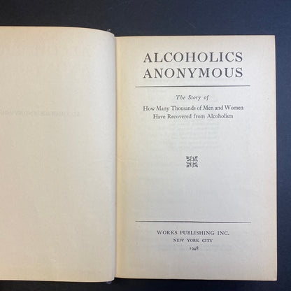 Alcoholics Anonymous - 12th Print - 1948