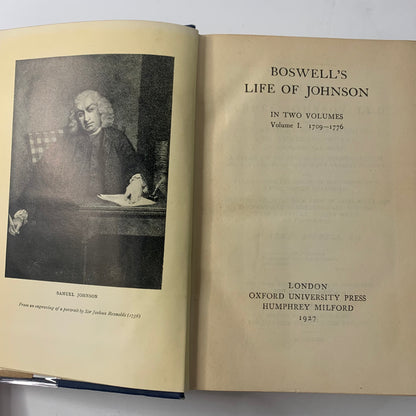 Boswell’s Life of Johnson - James Boswell - Volume 1 Only - 1927