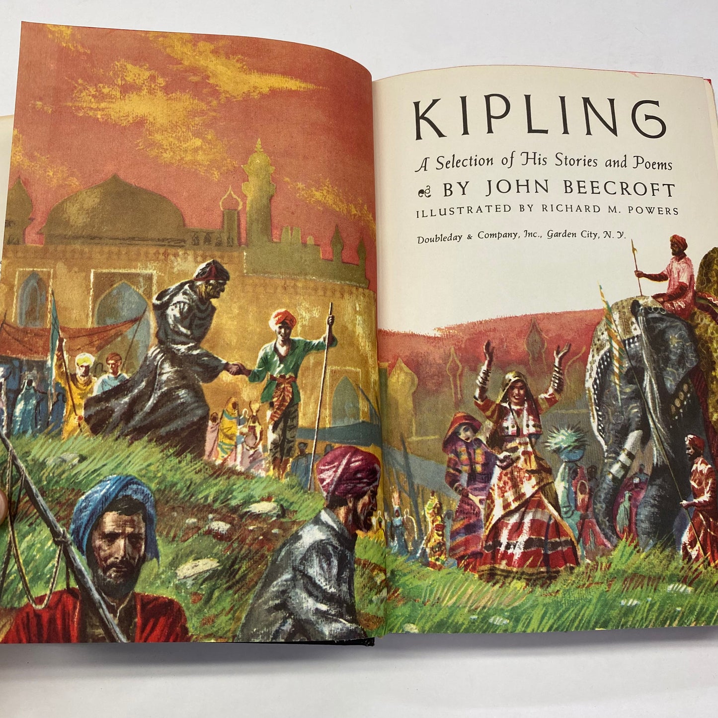 Kipling: A Selection of his Stories and Poems - John Beecroft - 2 Volumes - 1956