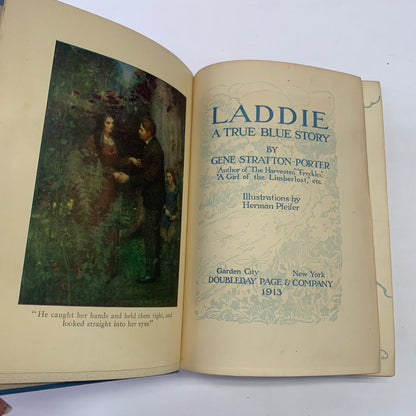 Laddie: A True Blue Story - Gene Stratton-Porter - 1st Edition - 1913