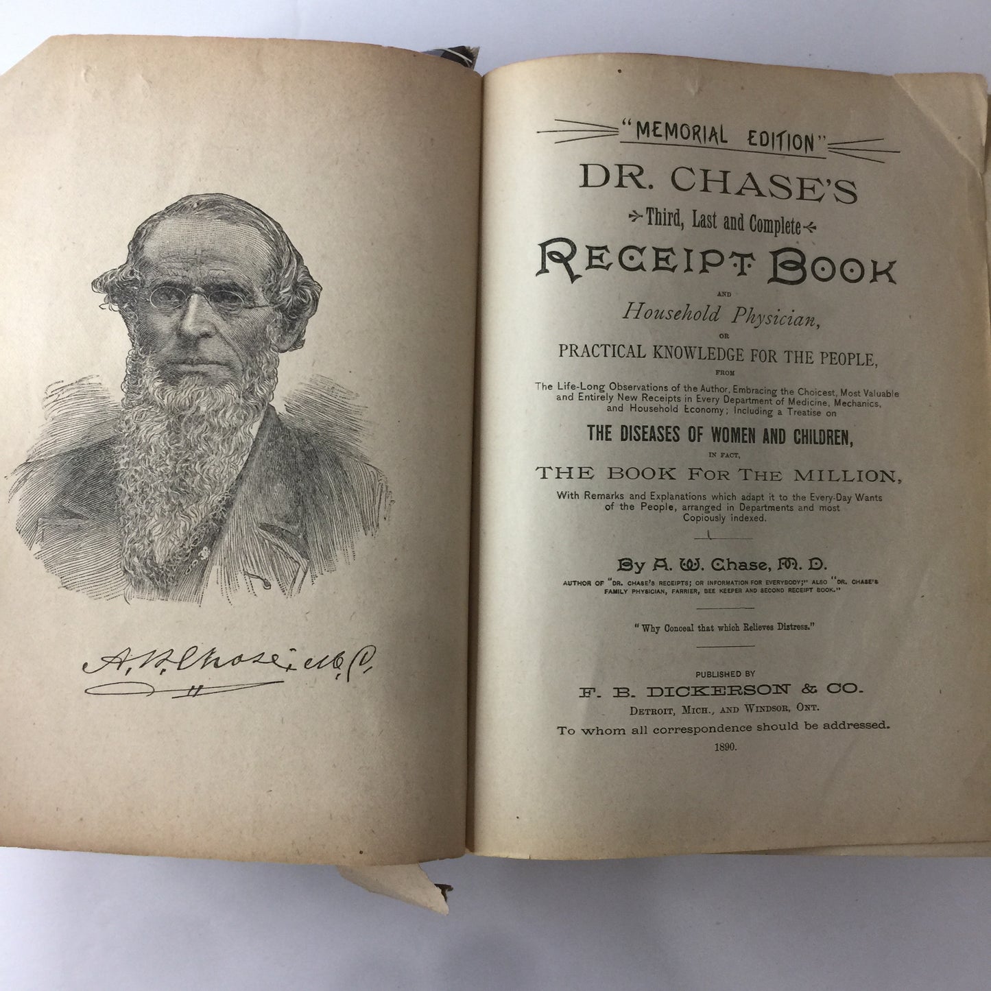 Dr. Chase’s Last and Complete Work - A. W. Chase - 1890