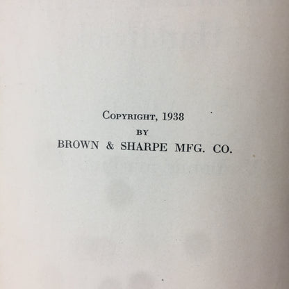 The Brown and Sharpe Handbook - Various - 1941