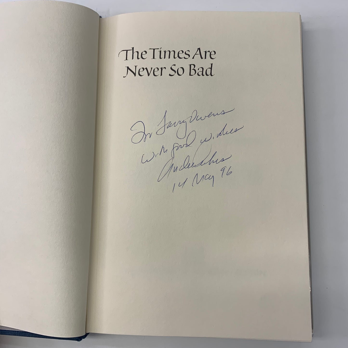 The Times Are Never So Bad - Andre Dubus - Signed 2x - 1st Edition - 1983