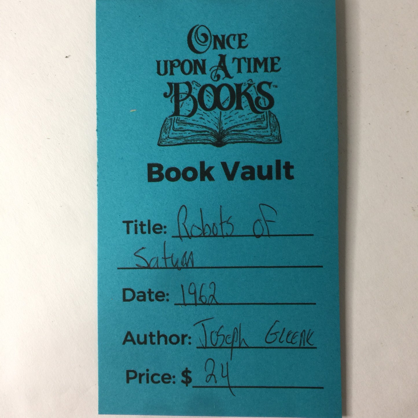 Robots of Saturn - Joseph Greene - 1962