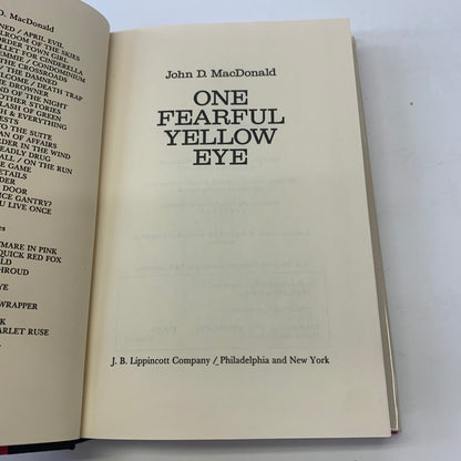 One Fearful Yellow Eye - John MacDonald - 1st Edition - 1977