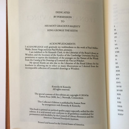The Notebooks of Leonardo Da Vinci - Edward MacCurdy - The Easton Press - 2014