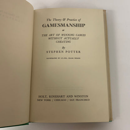 The Theory and Practice of Gamesmanship - Stephen Potter - Circa 1950s