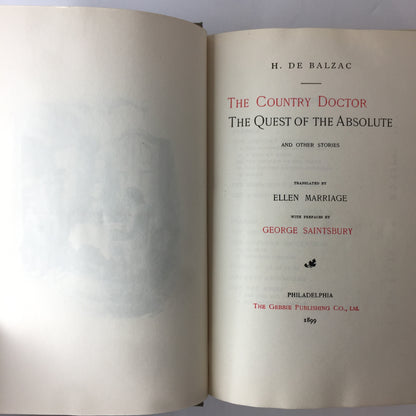 Novels of Balzac - H. De Balzac - 16 Vol. Set - 1899