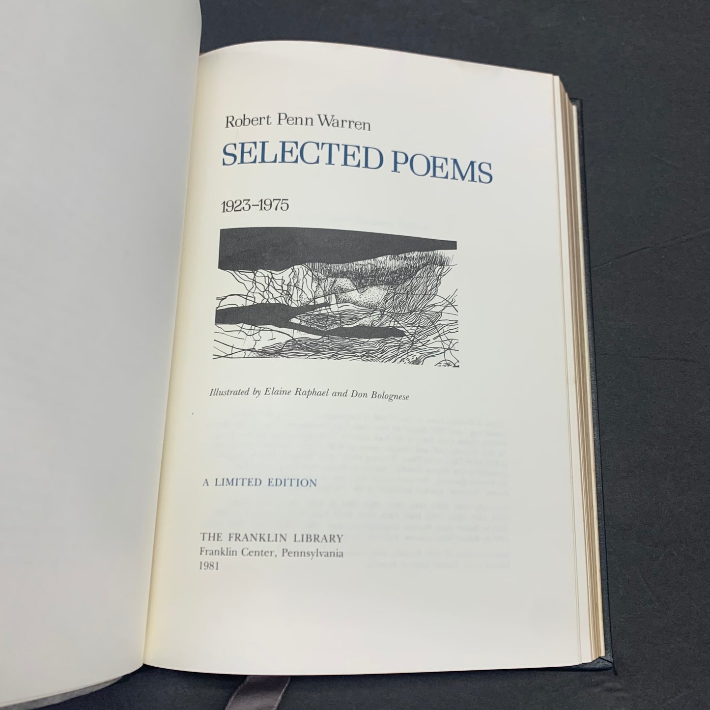 Selected Poems 1923-1975 - Robert P. Warren - Franklin Library - Signed - Limited Edition - 1981