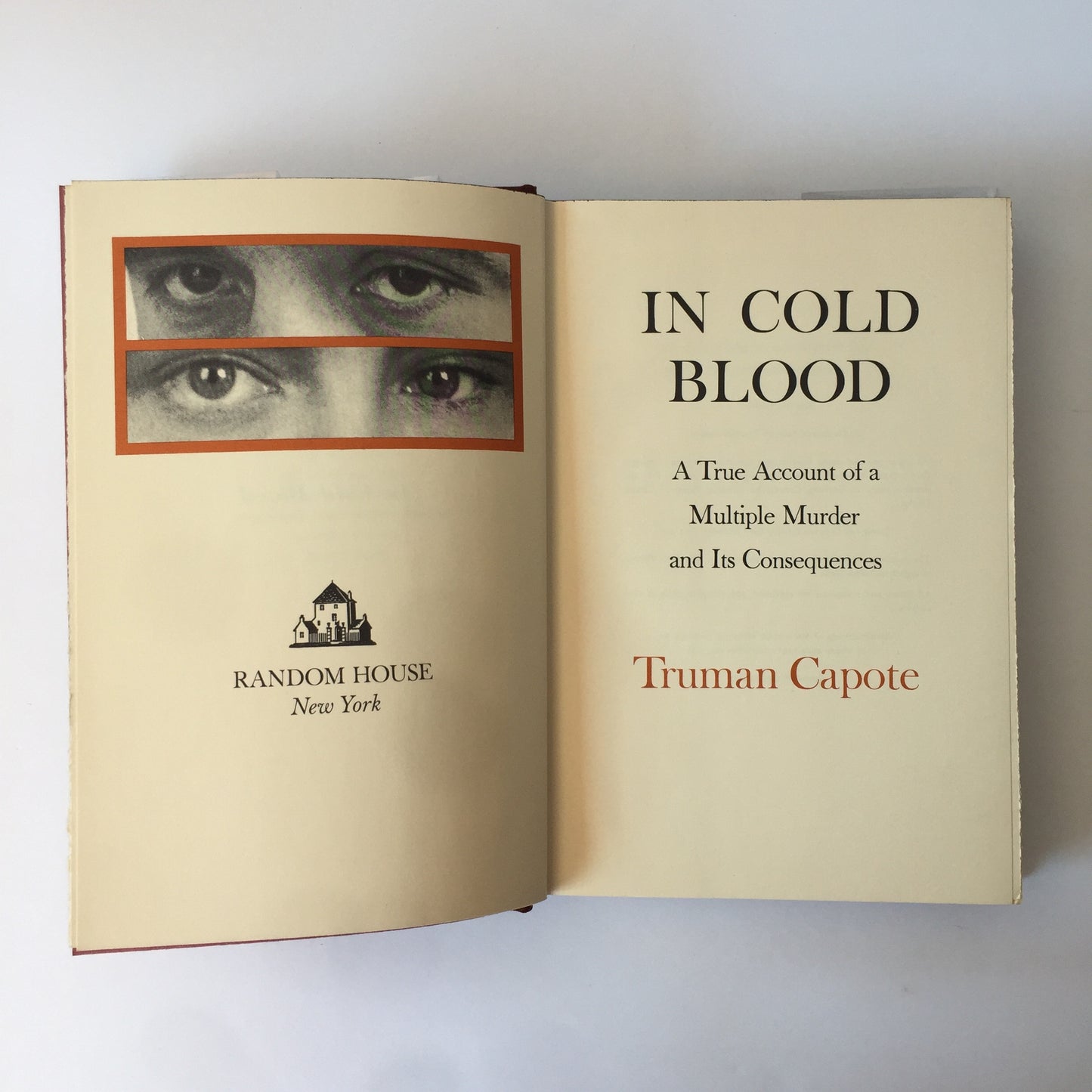 In Cold Blood - Truman Capote - Stated 4th Printing - Book Club Edition - 1965