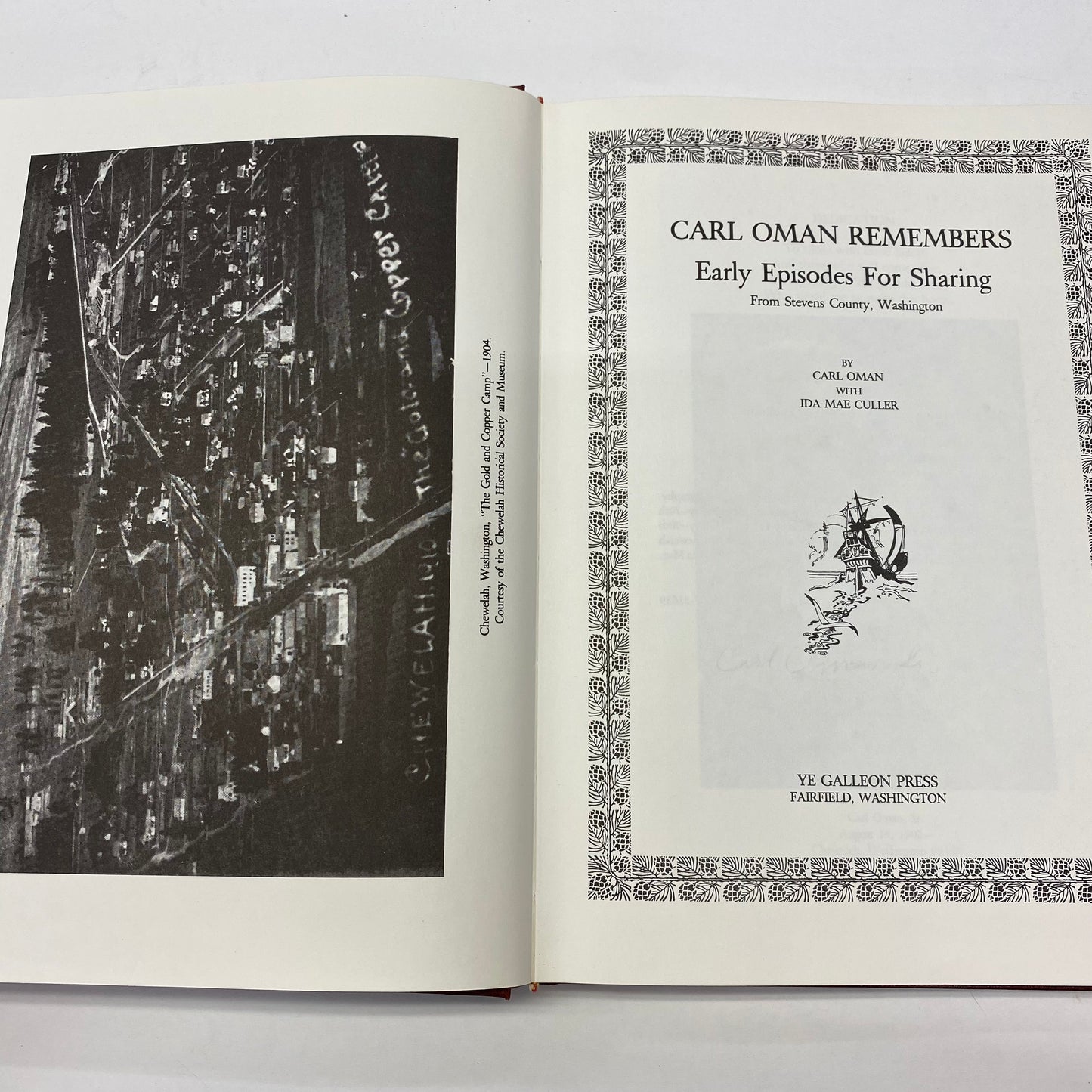 Carl Oman Remembers - Carl Oman and Ida Mae Culler - Signed - 1987