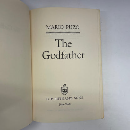 The Godfather - Mario Puzo - Book Club Edition - 1969