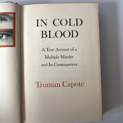 In Cold Blood - Truman Capote - 1st Edition- 1965