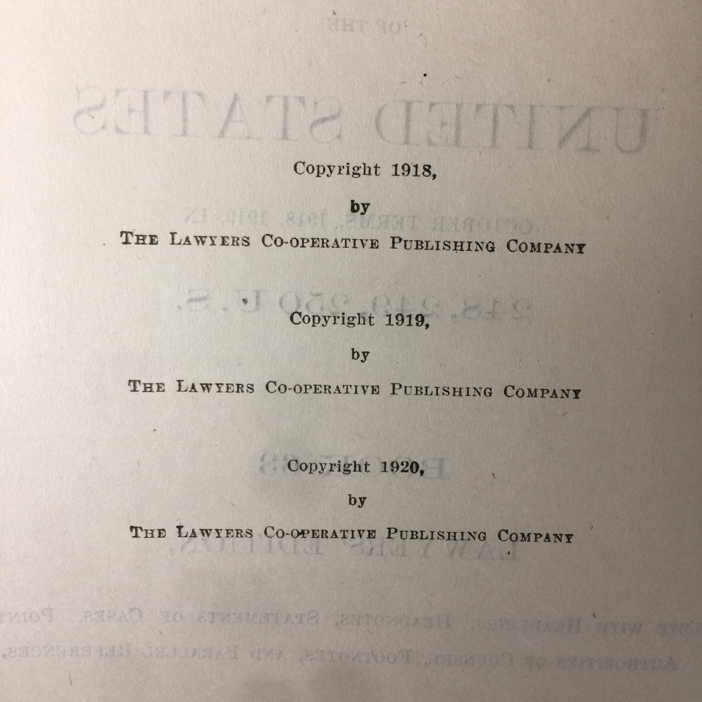 United States Supreme Court Reports - 12 Vol Set - Lawyers Edition - 1920-1935