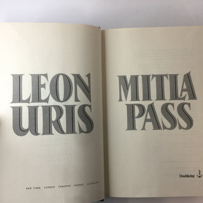 Mitla Pass - Leon Uris - 1st Edition - 1988