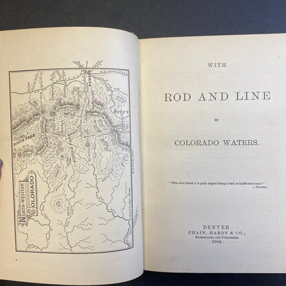 Rod and Line In Colorado Waters - L. B. France - 1st Edition - 1884