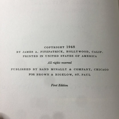 Fireside Travels in South America - James A. Fitzpatrick - Signed - 1st Edition - 1948