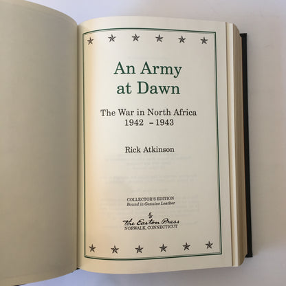 An Army at Dawn - Rick Atkinson - Easton Press - 2002