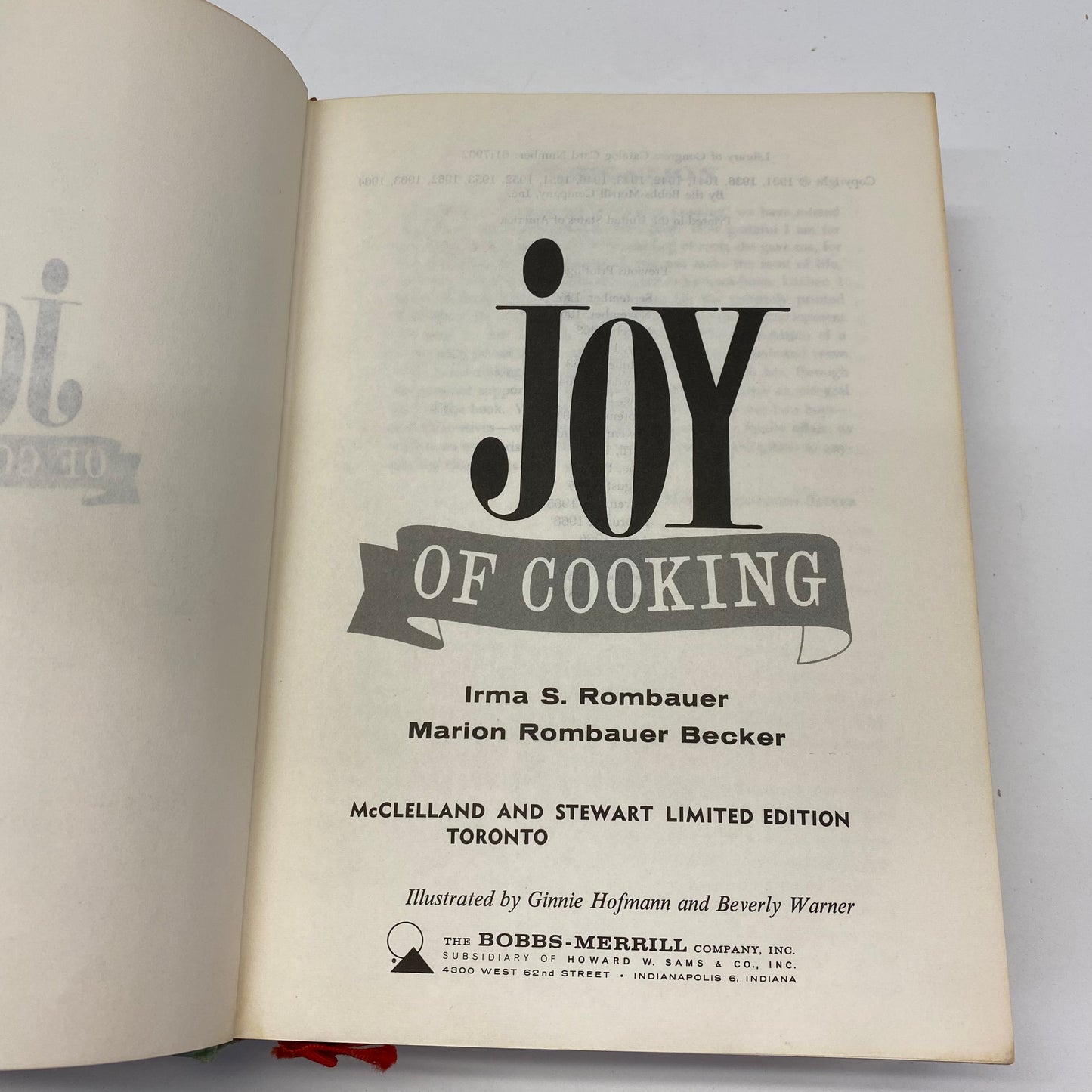 Joy of Cooking - Irma S. Rombauer and Marion R. Becker - 1967