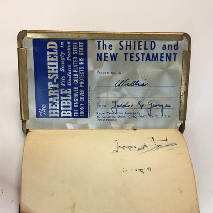 The Heart Shield Bible - WWII Case - C. 1940