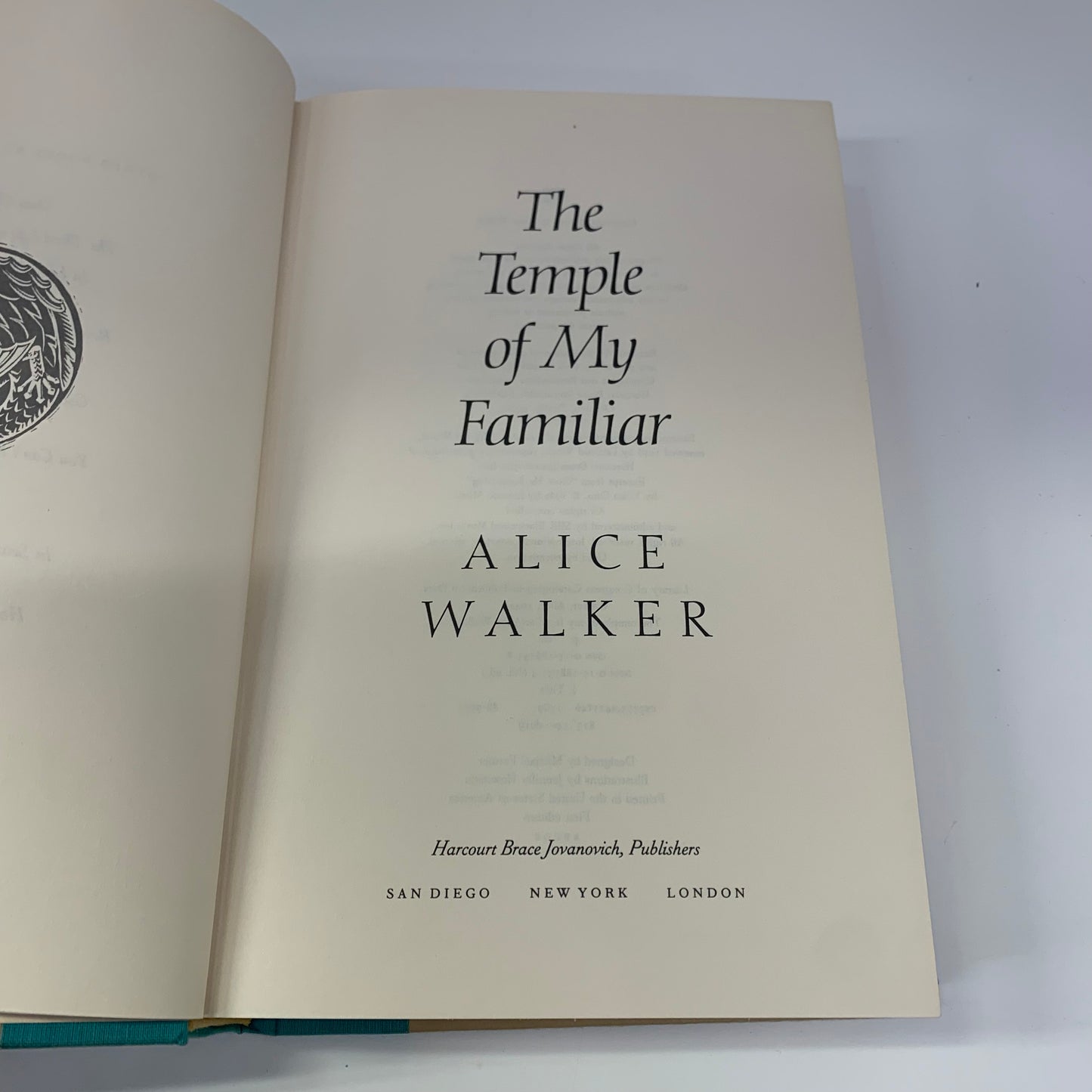 The Temple of My Familiar - Alice Walker - First Edition - 1989