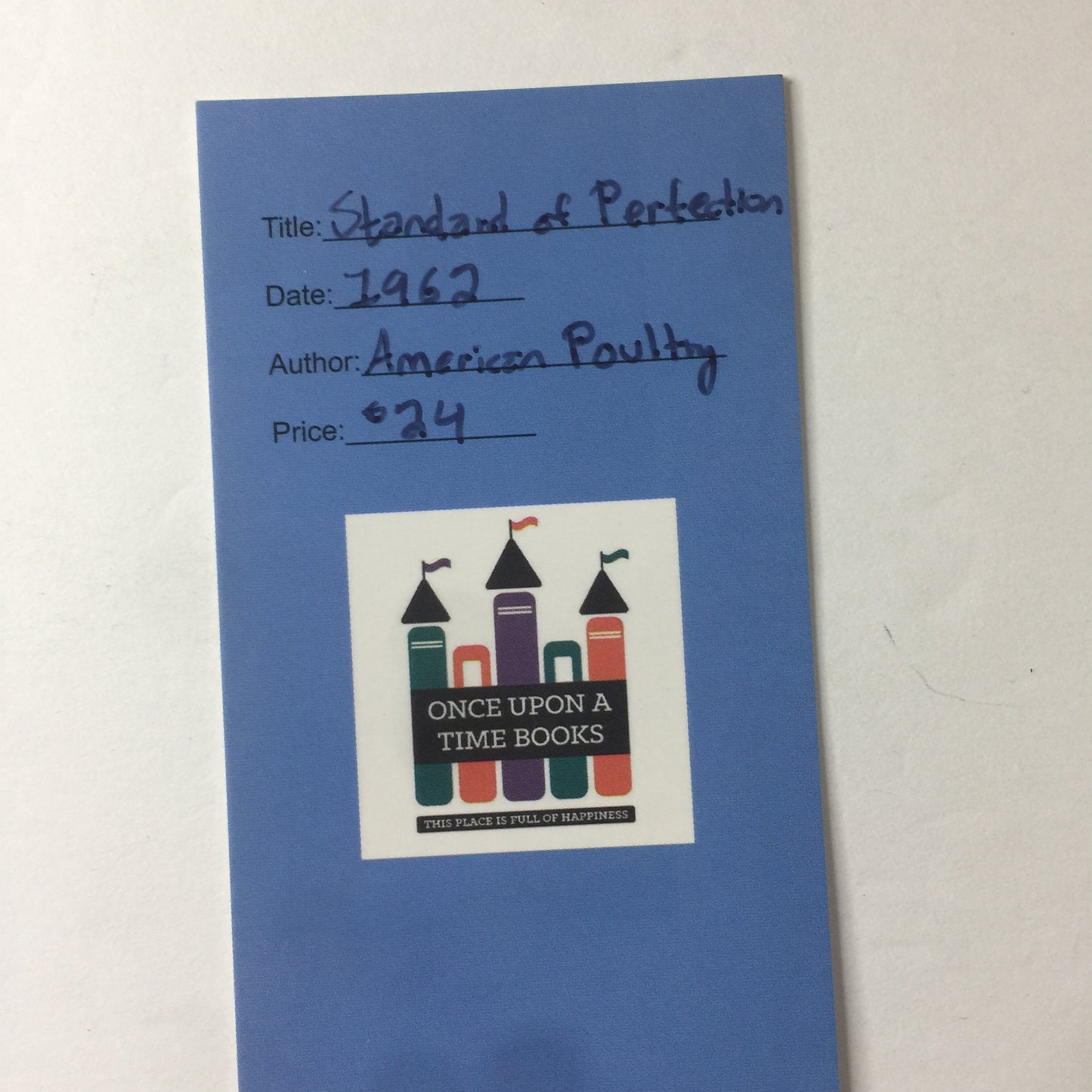 Standard of Perfection for Domesticated Land and Water Fowl - American Poultry - 1962