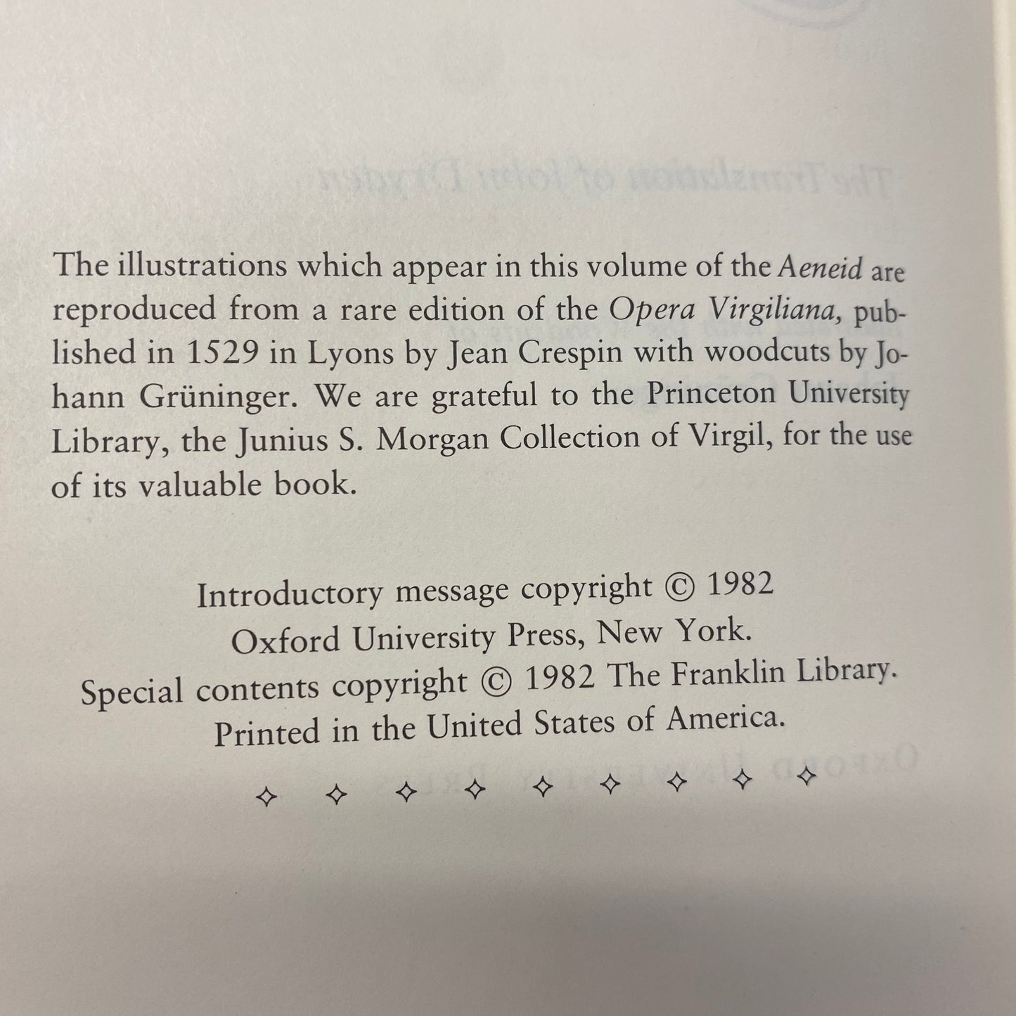 The Aeneid - Virgil - Franklin Library - 1982