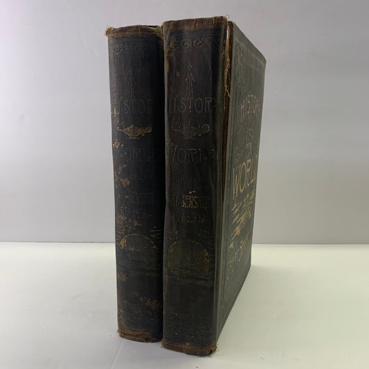 History of The World With It’s Great Sensations - Nugent Robinson - 2 Volumes - 1887