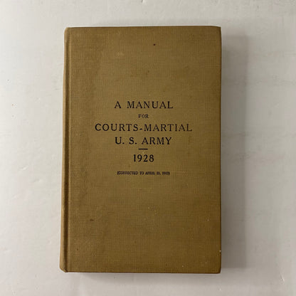 A Manual for Courts-Martial U. S. Army - Various - 1943