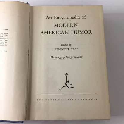 An Encyclopedia of Modern American Humor - Edited By Bennett Cerf - Modern Library - 1958