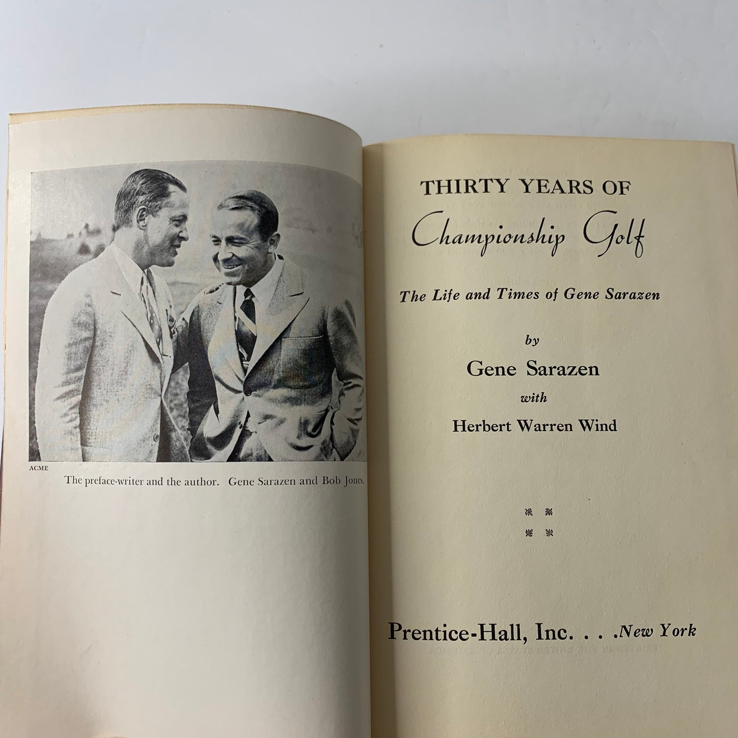 Thirty Years of Championship Golf - Gene Sarazen - 1st Edition - 1950