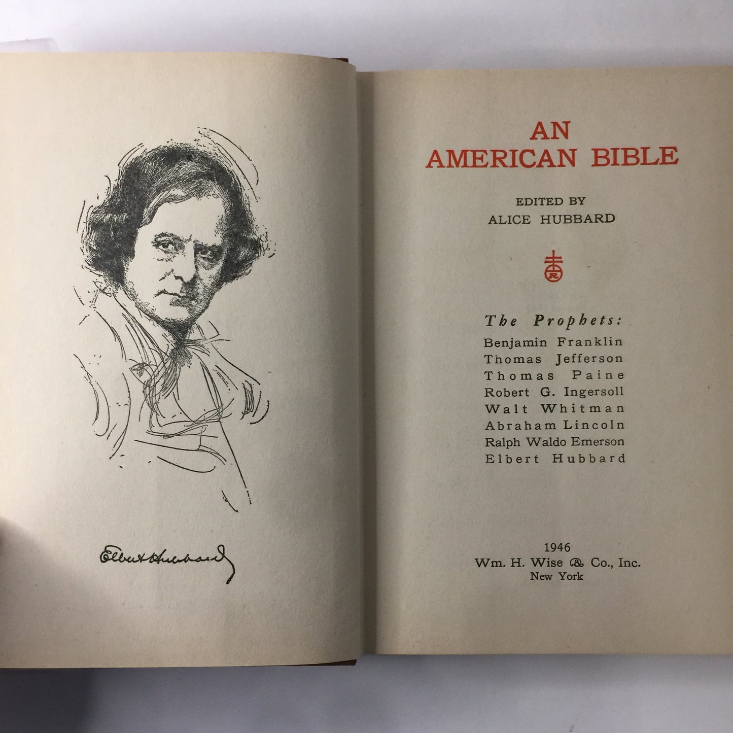 An American Bible - Edited by Alice Hubbard - 1946