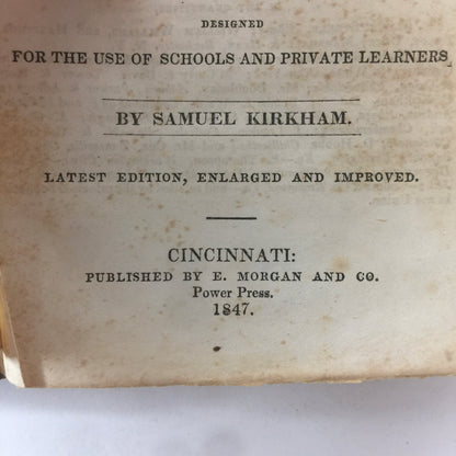 English Grammar in Familiar Lectures - S. Kirkham - 1847