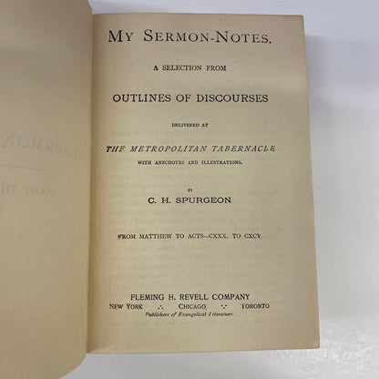 Spurgeon’s Sermon Notes - C. H. Spurgeon - Matthew to Revelation - Part 3 - Date Unknown