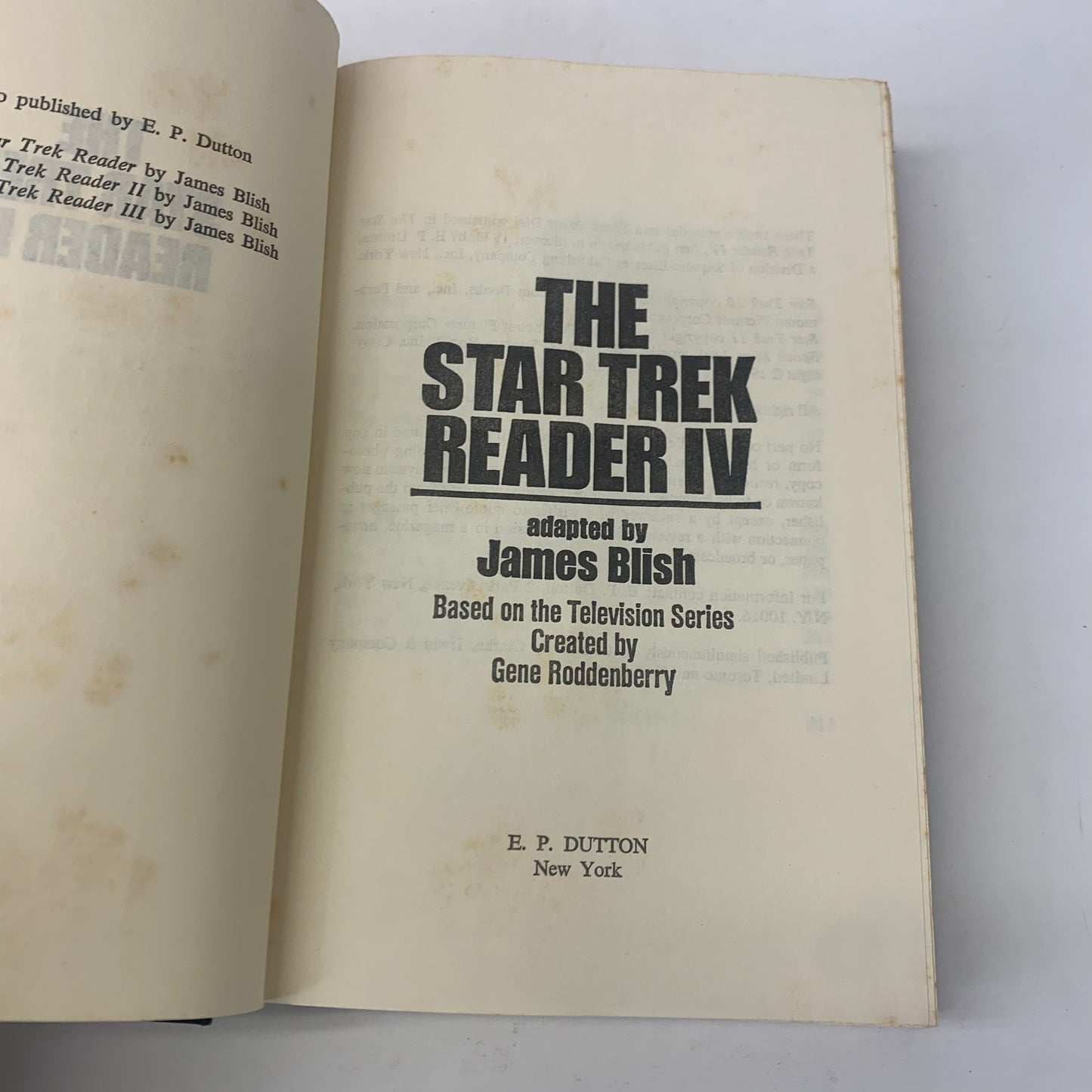 The Star Trek Reader - James Blish - 4 Vols. - 1972