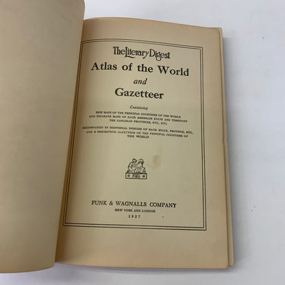 The Literary Digest: Atlas of the World and Gazetteer - Various - 1927