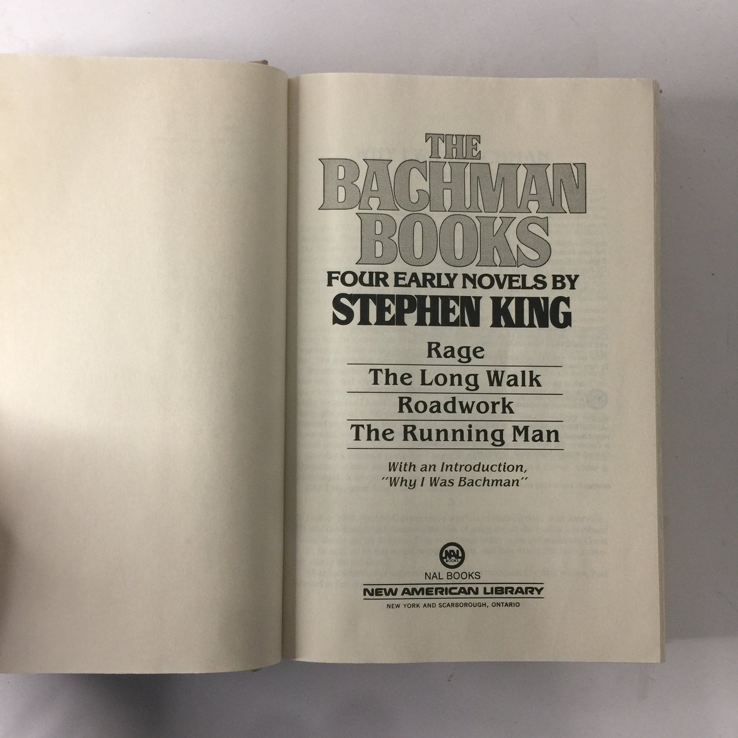 The Bachman Books - Steven King - Book Club Edition - 1985