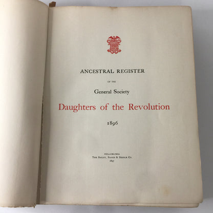 Daughters of the Revolution 1776-1891 - Various - 1897