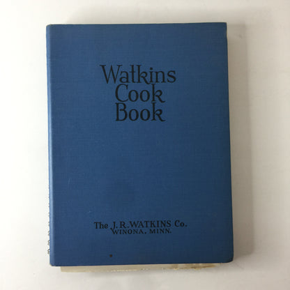 Watkins Cook Book - Elaine Allen - Signed - 1938