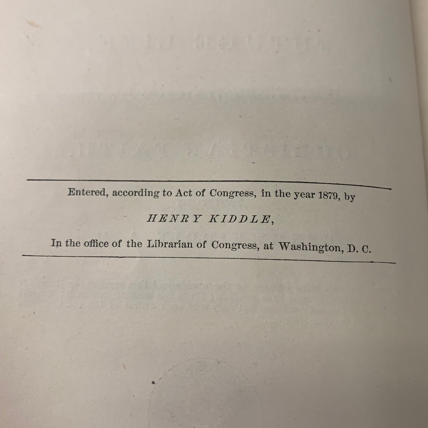 Spiritual Communications - Henry Kiddle - 1st Edition - 1879